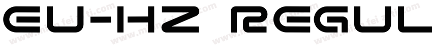 EU-HZ Regular字体转换